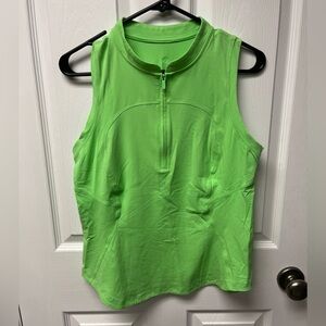 Lululemon Front Zip Mock-Neck Tennis Tank Top - Sz 6/8